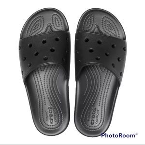 Crocs Black Slides Shoes